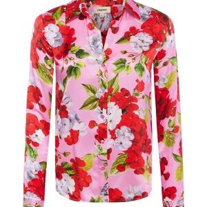 L'AGENCE Tyler Silk Blouse